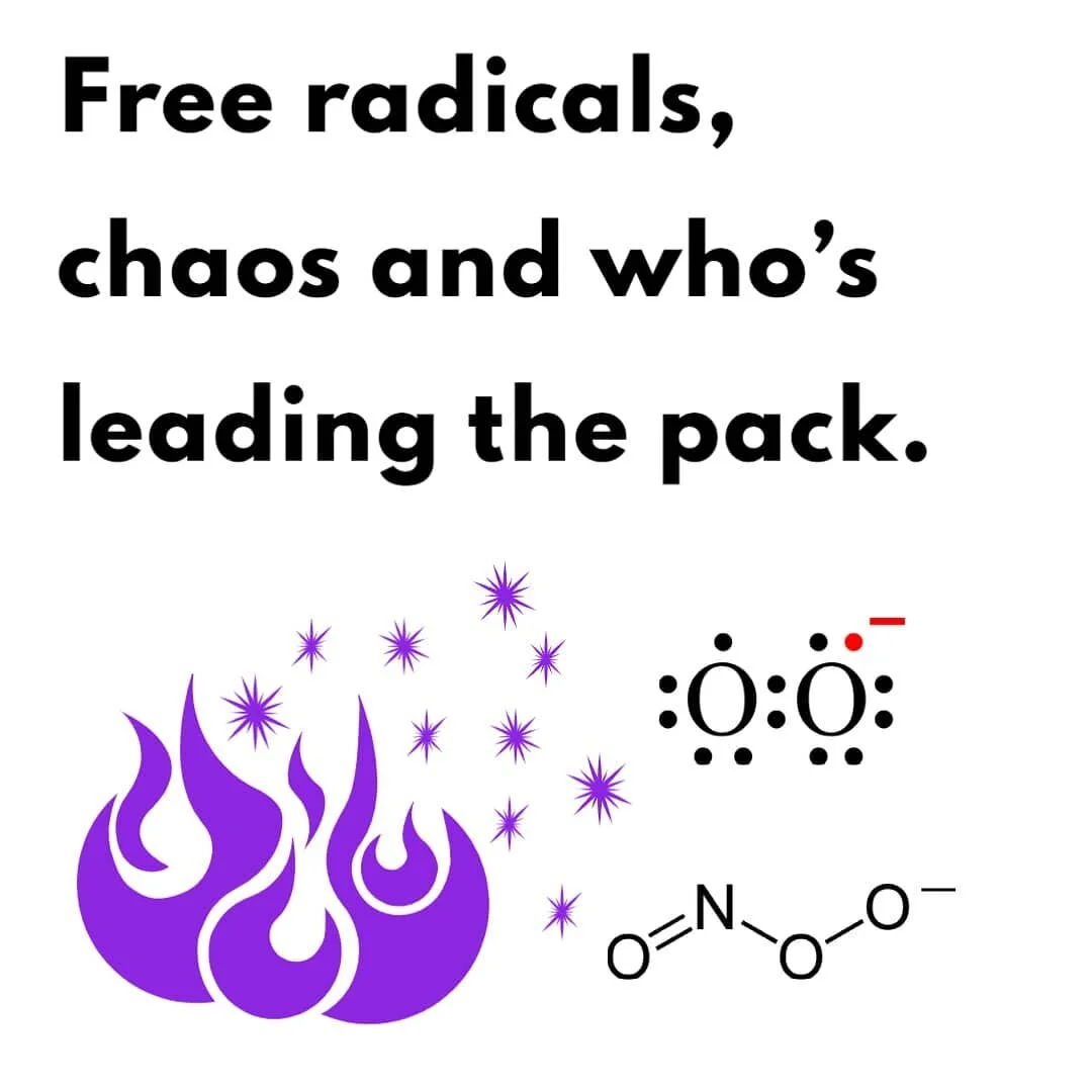Free radicals (or 'radical' really is more appropriate) don’t do stability. They seek out chaos wherever they...